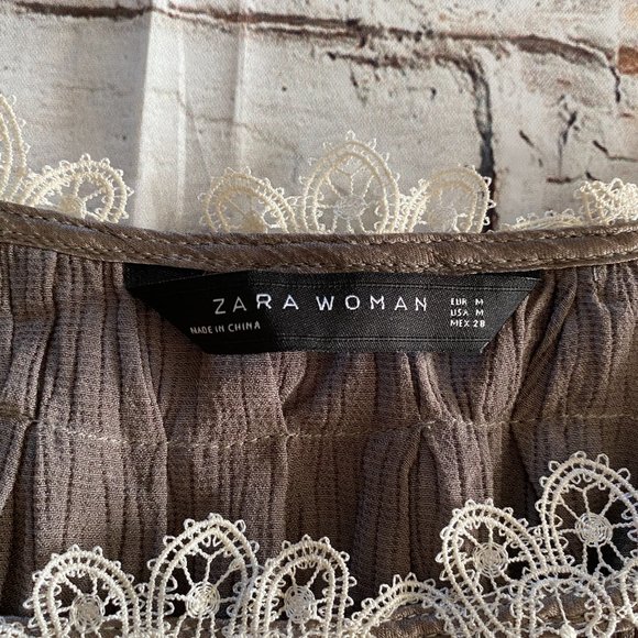 Zara Gray Metallic Top - Picture 5 of 7